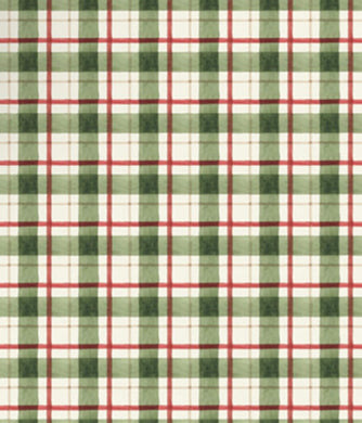 White and Green plaid